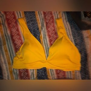 Women’s Plus Size 4X Bright Yellow Bikini Top